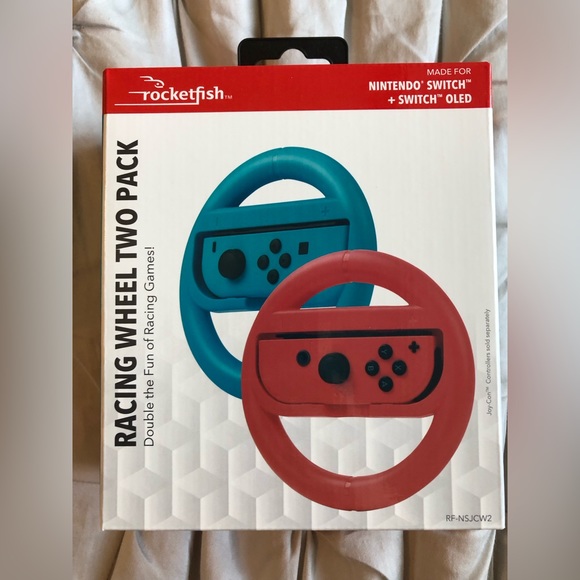 Rocketfish Nintendo Switch Racing Wheel made for Nintendo Switch & Switch Oled - Picture 1 of 3